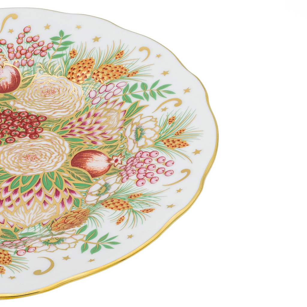 Royal Crown Derby Holiday 7" Bouquet Plate Bone China