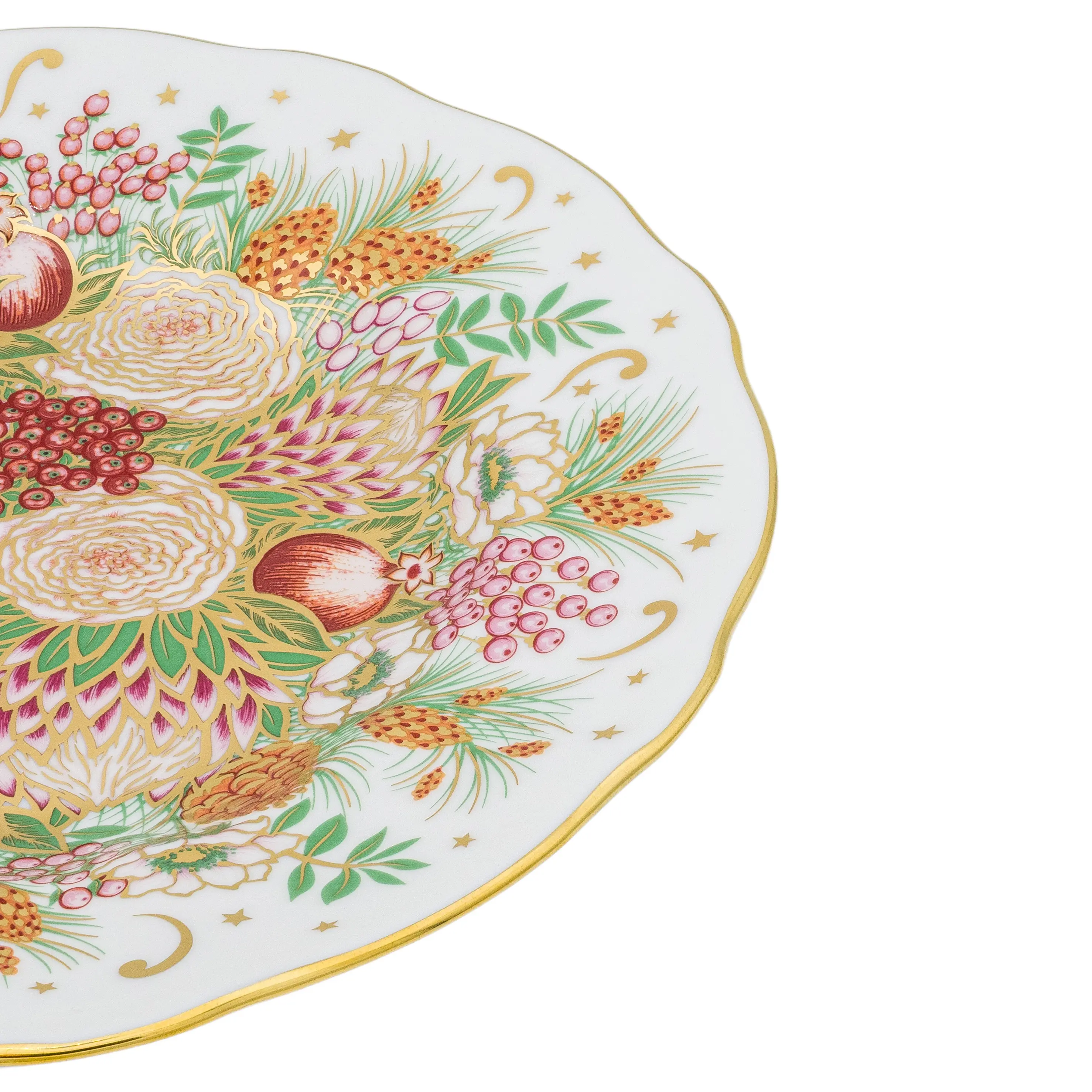 Royal Crown Derby Holiday 7" Bouquet Plate Bone China