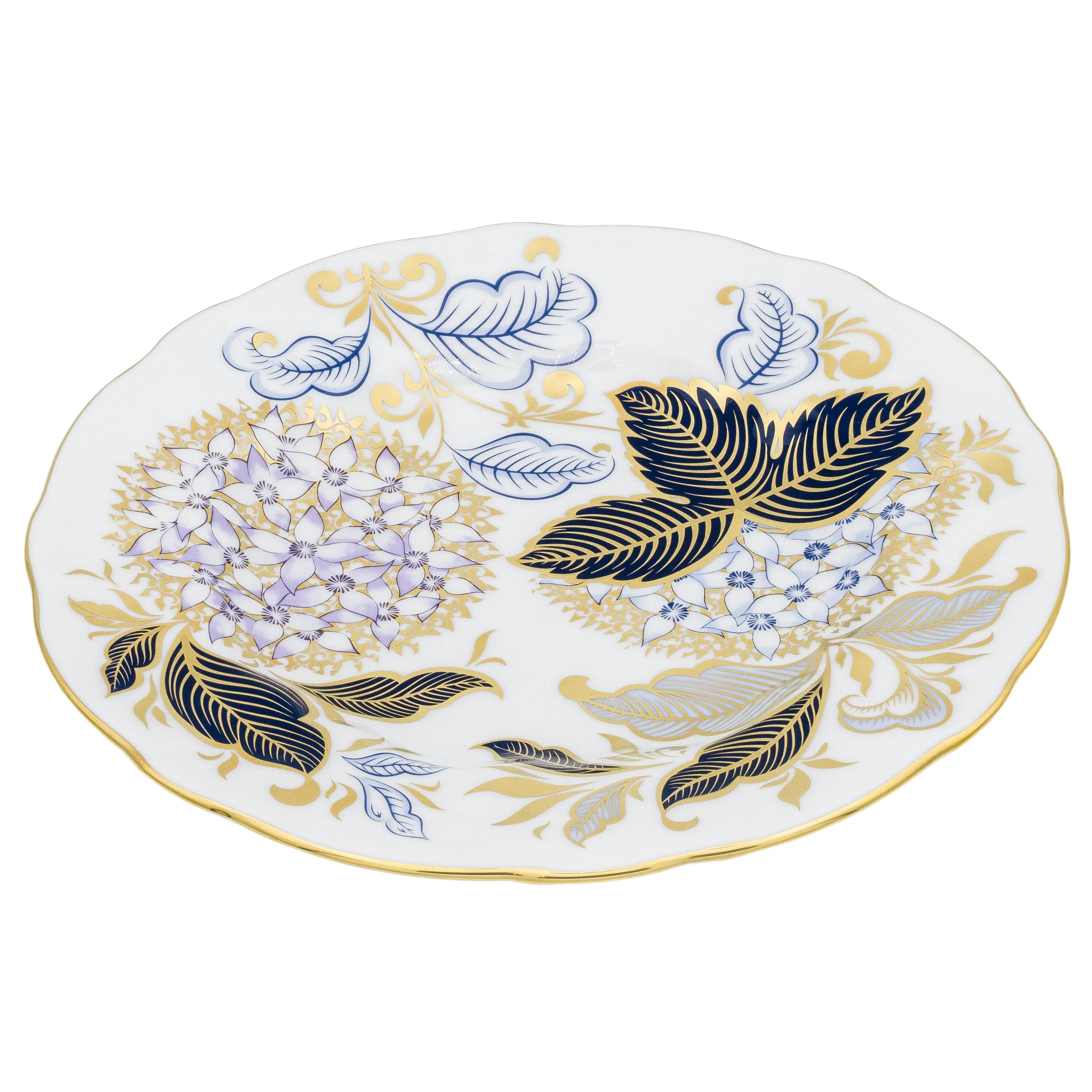 Royal Crown Derby Midwinter Blue 8" Accent Plate Bone China