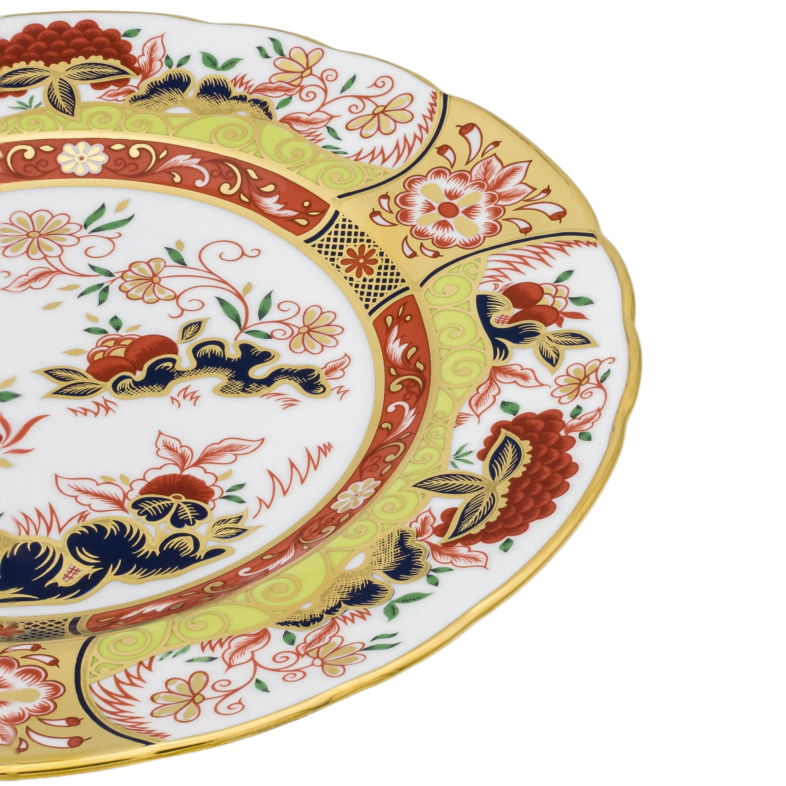 Royal Crown Derby 8" Golden Peony Plate