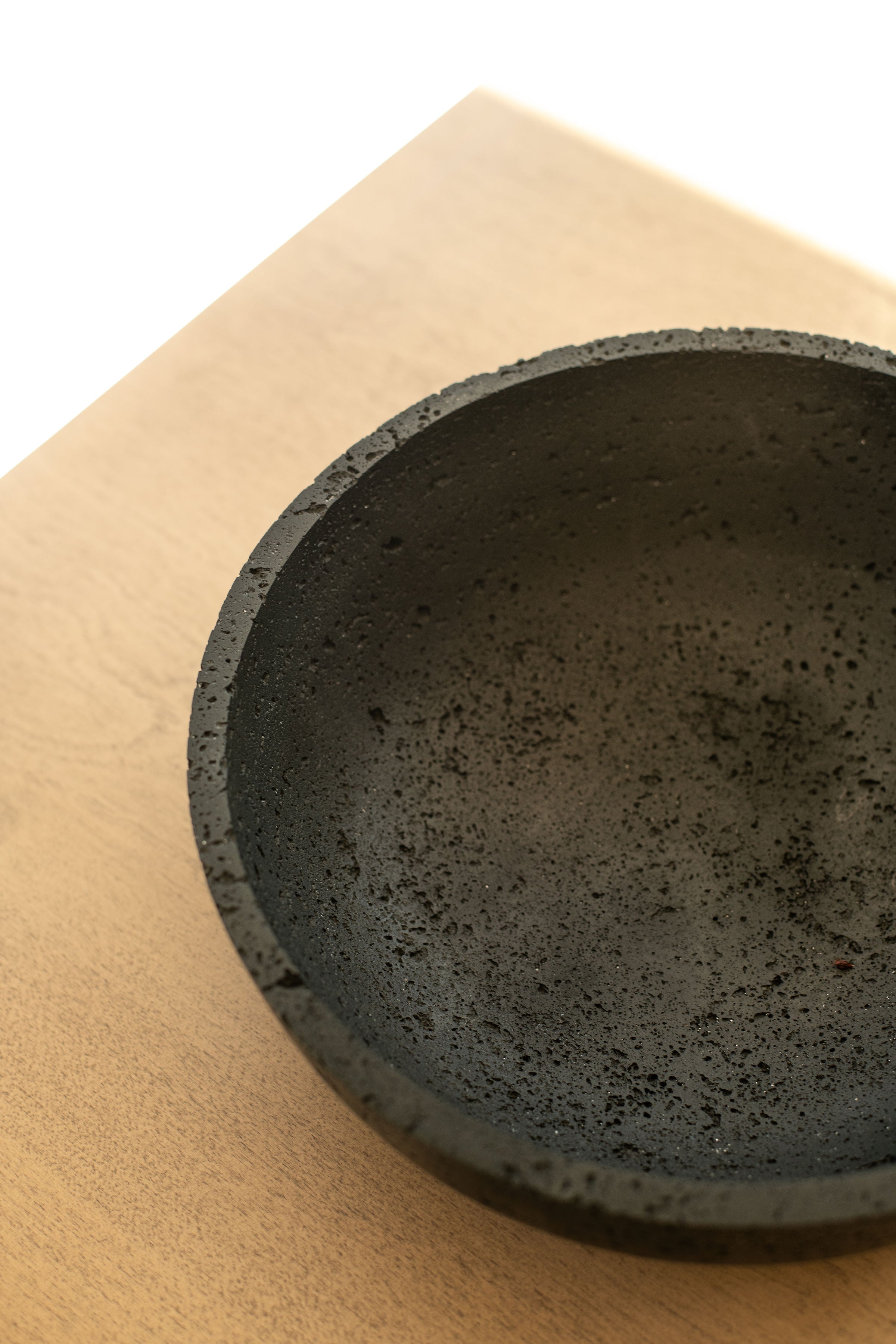 Travertine and Lava Rock Fruit Bowl
