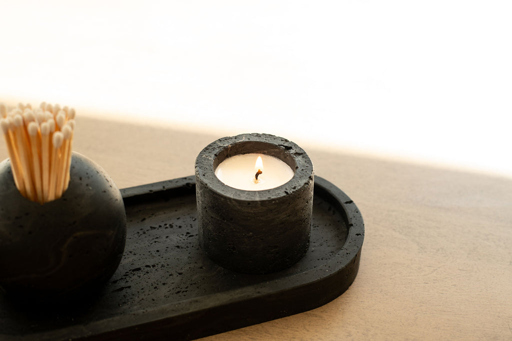 Travertine and Lava Rock Mini Candle (NEW SPRING SCENTS AVAILABLE!)