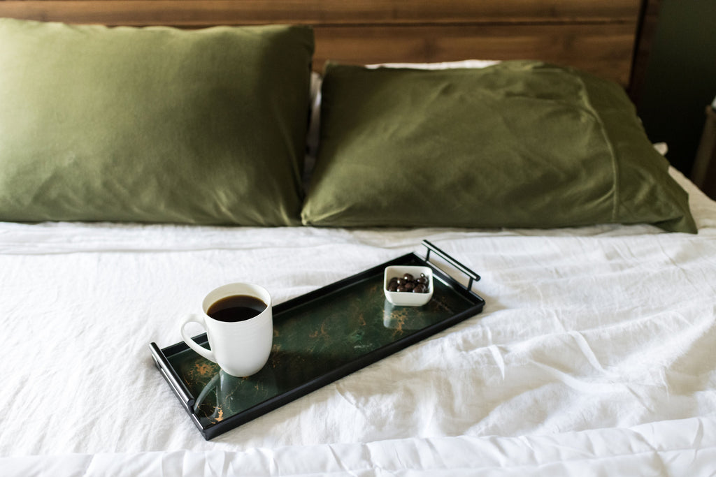 Resin Black Rectangle Tray