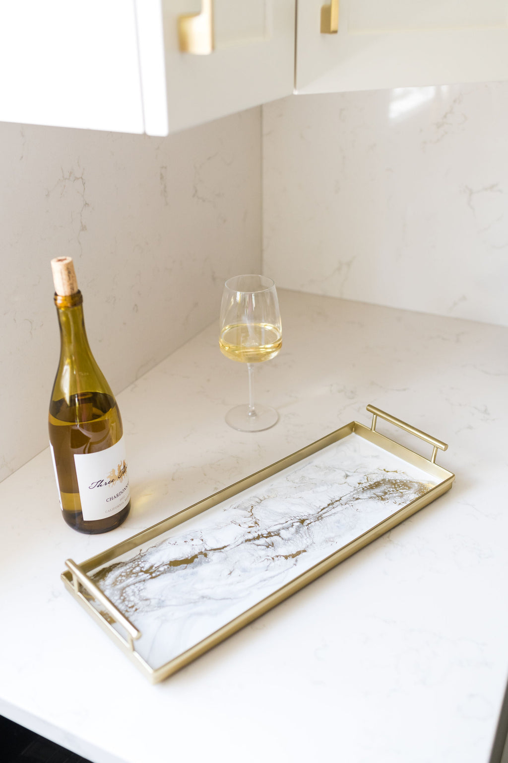 Back in Stock! Resin Gold Rectangle Tray
