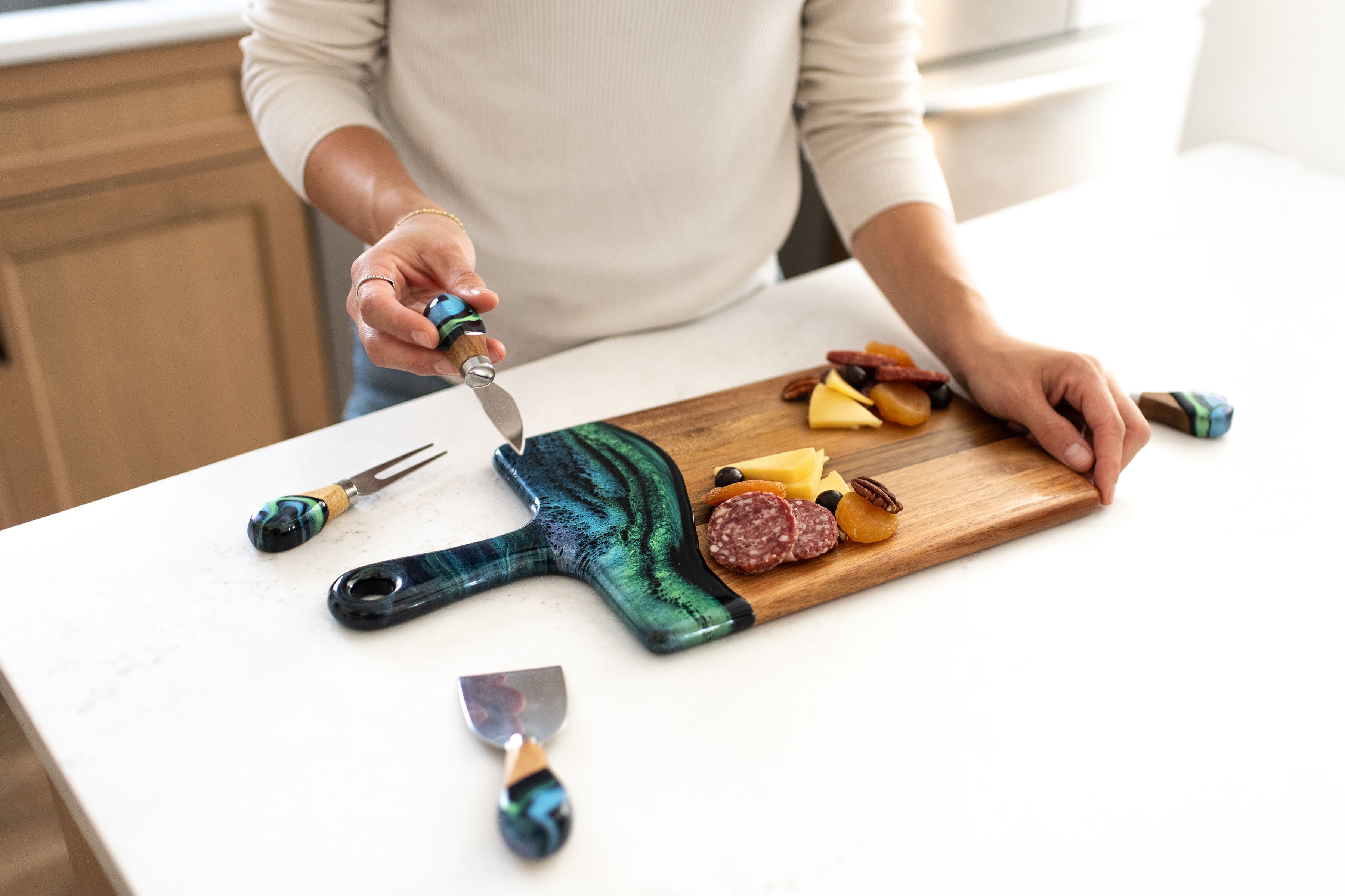 Resin Coated Cheese Knife Set