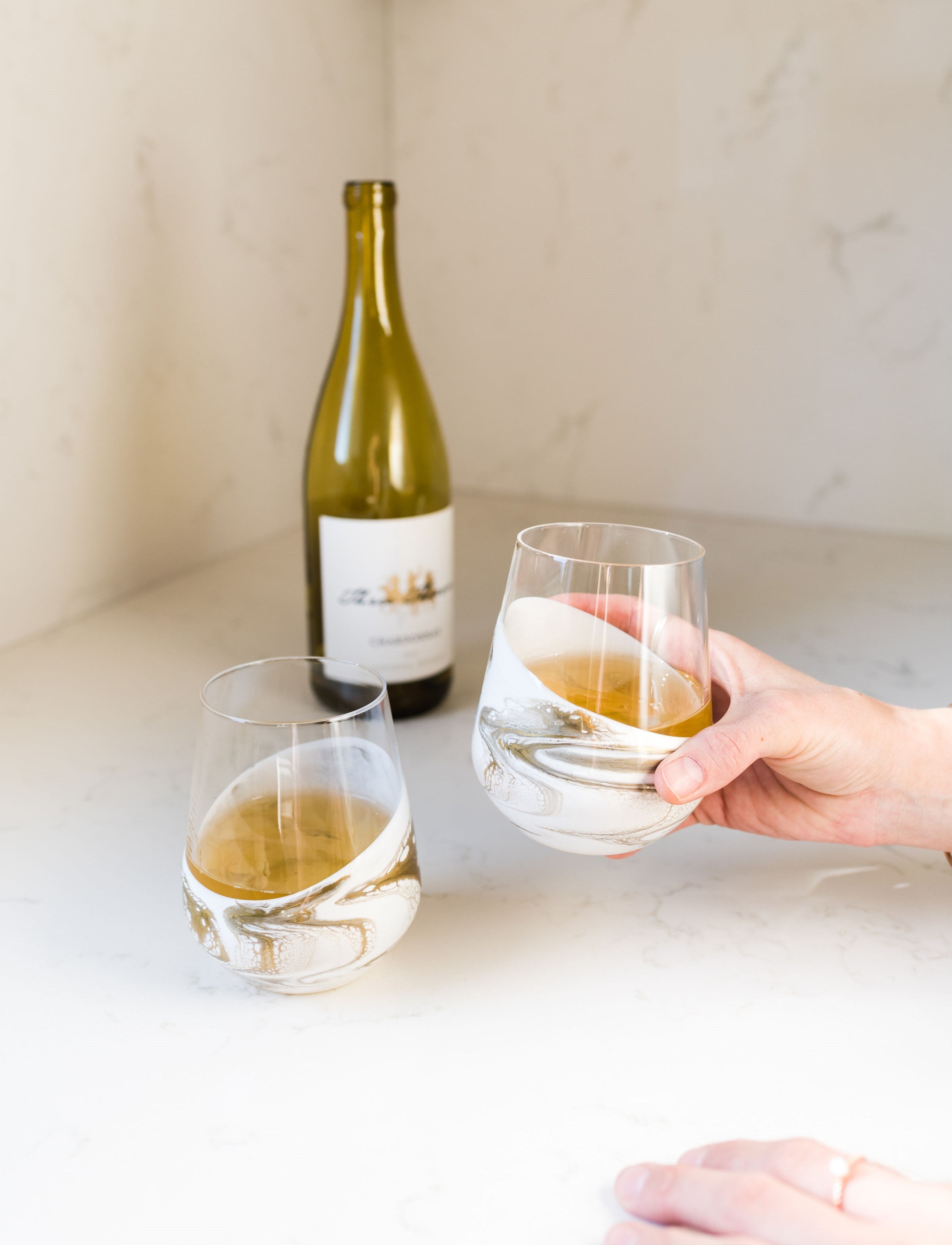Resin Coated Entertaining Glasses (Set of 2)
