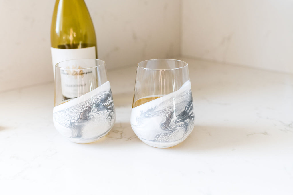 Resin Coated Entertaining Glasses (Set of 2)