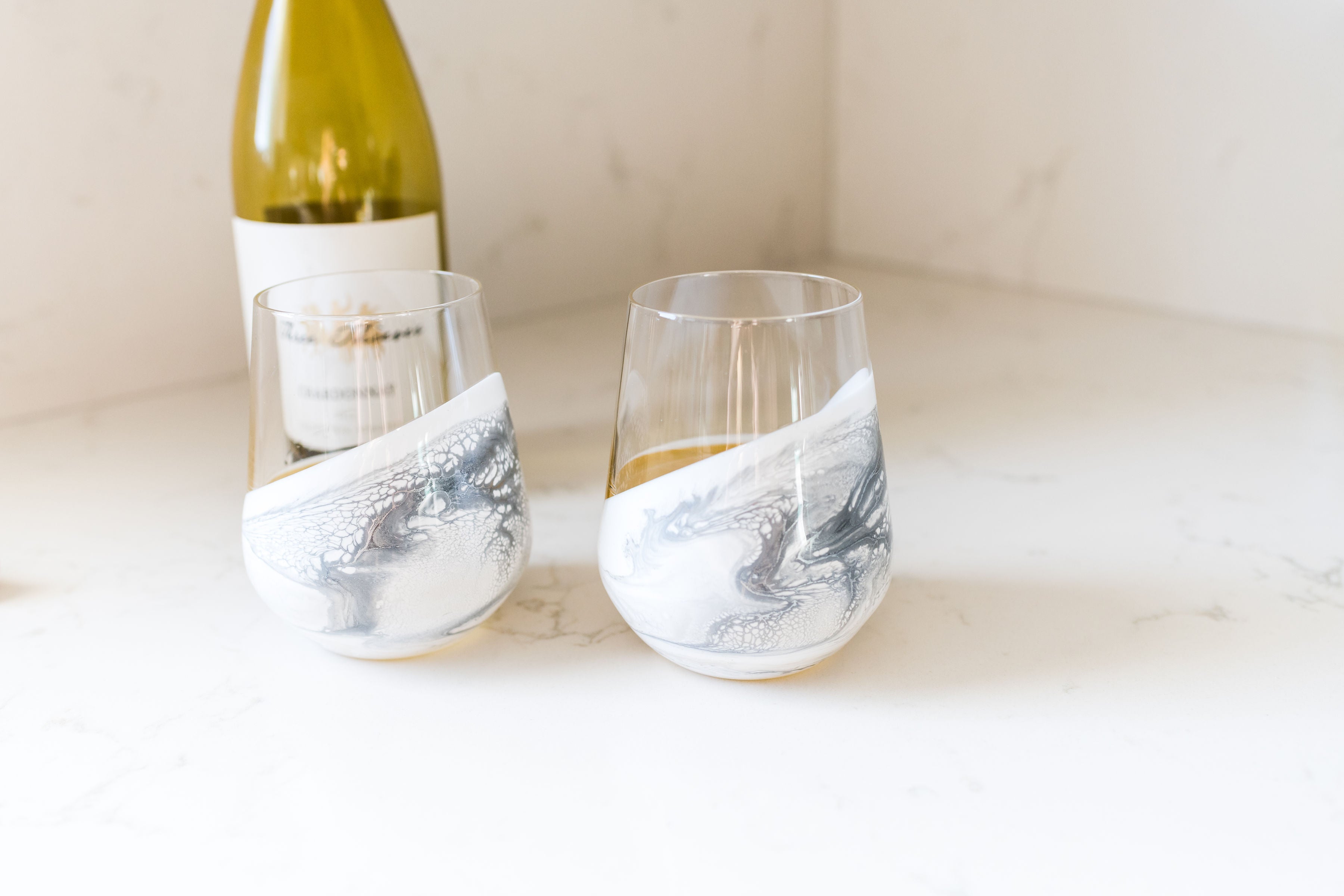 Resin Coated Entertaining Glasses (Set of 2)