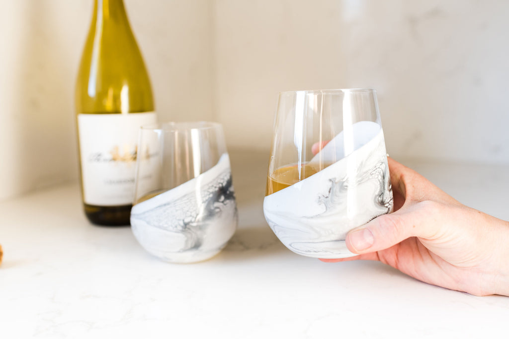 Resin Coated Entertaining Glasses (Set of 2)