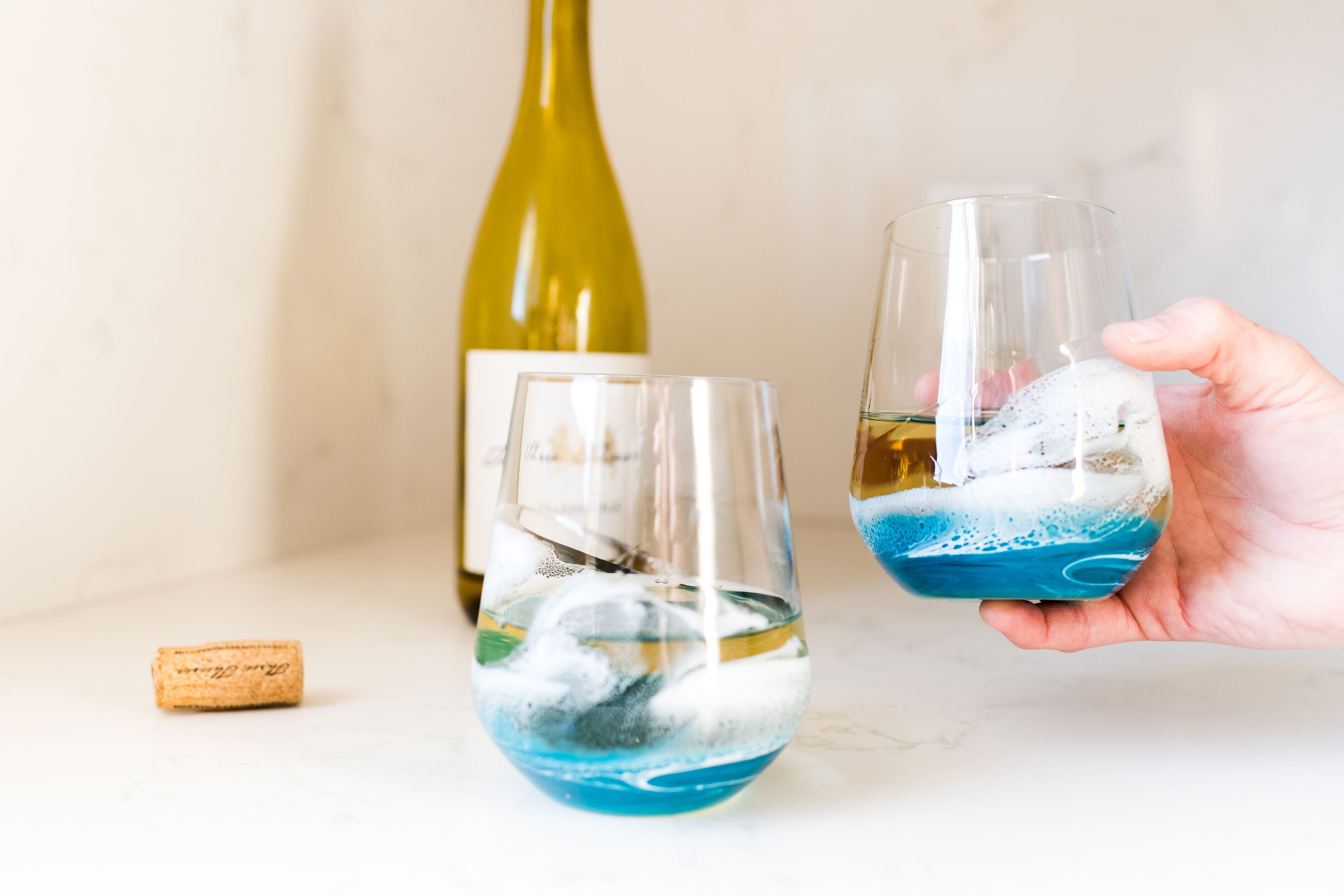 Resin Coated Entertaining Glasses (Set of 2)
