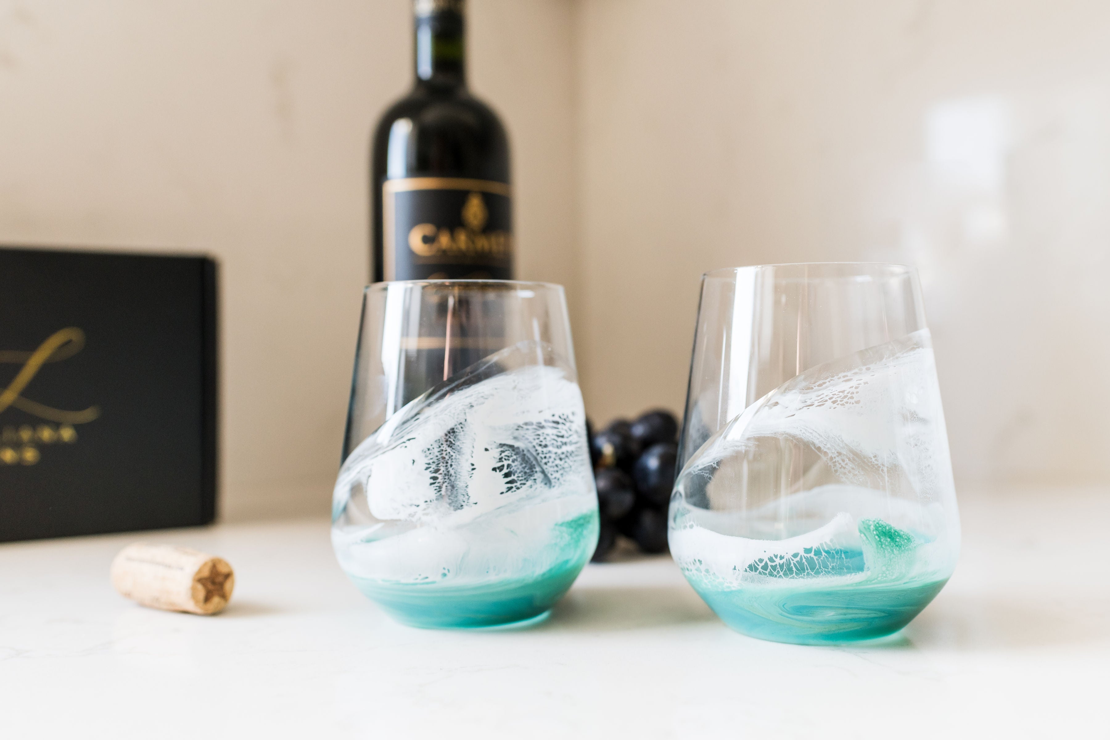 Resin Coated Entertaining Glasses (Set of 2)