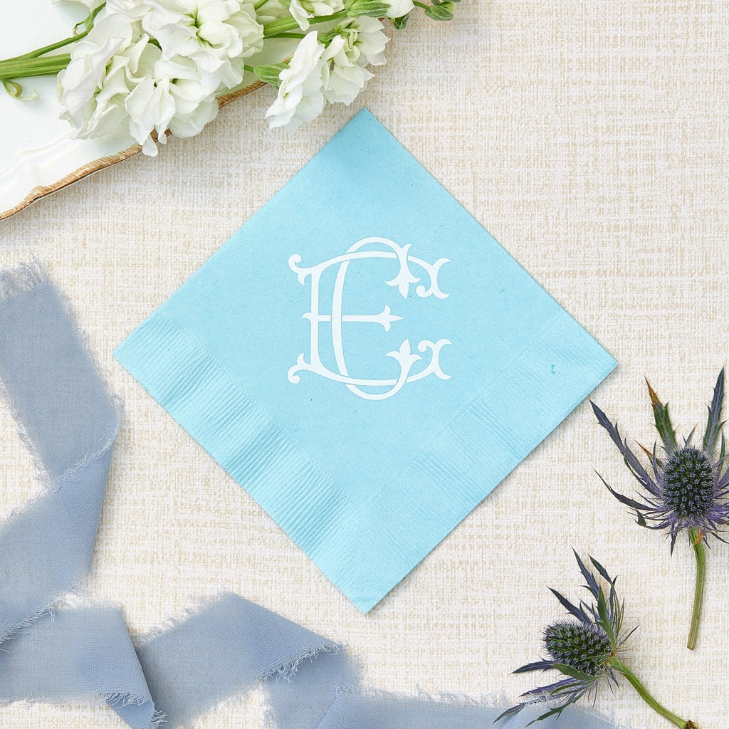 Duogram Wedding Napkins