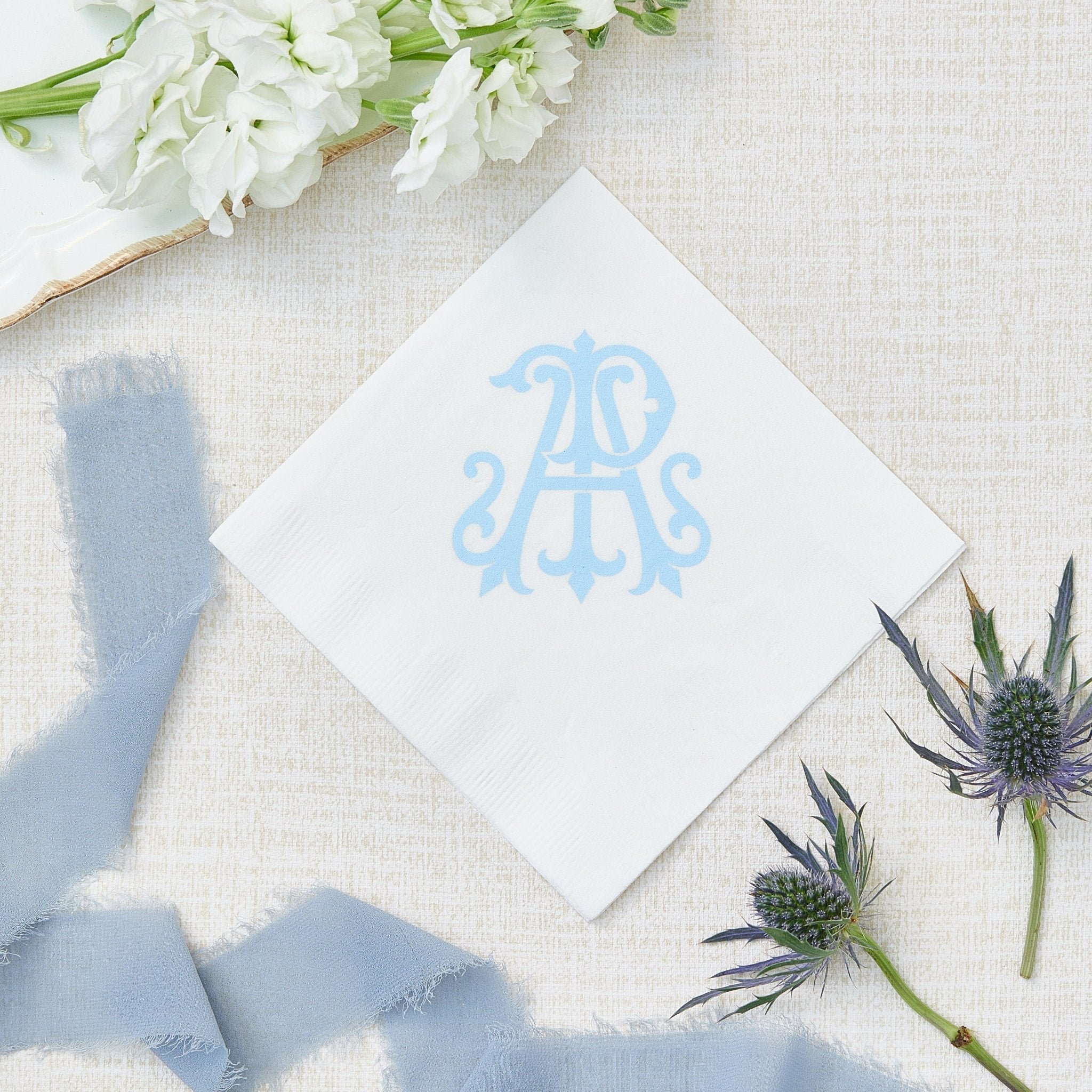 Duogram Wedding Napkins