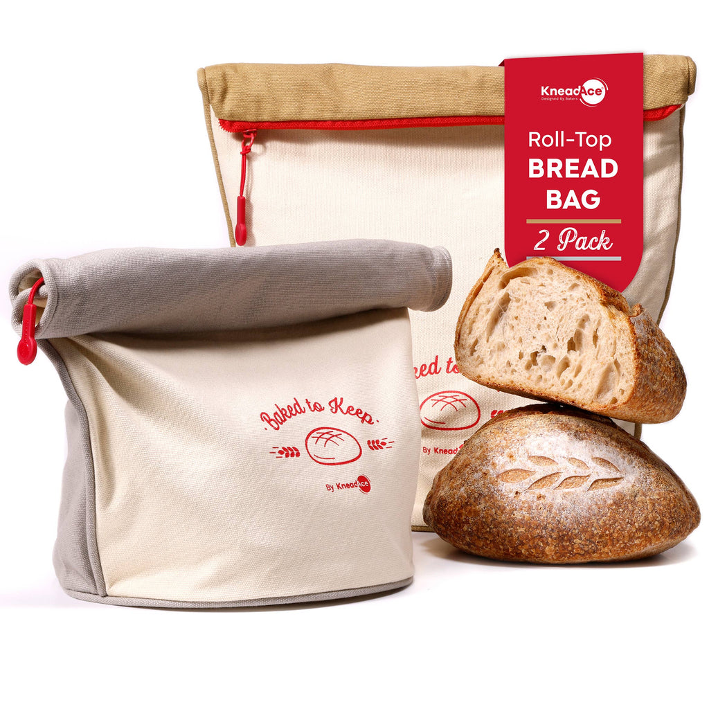 KneadAce Bread Bag: Beige / Off-White