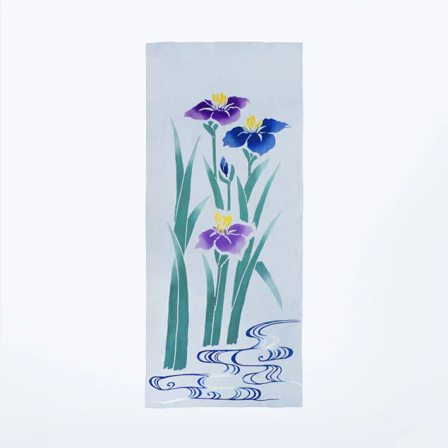 Tenugui Towel - Irises