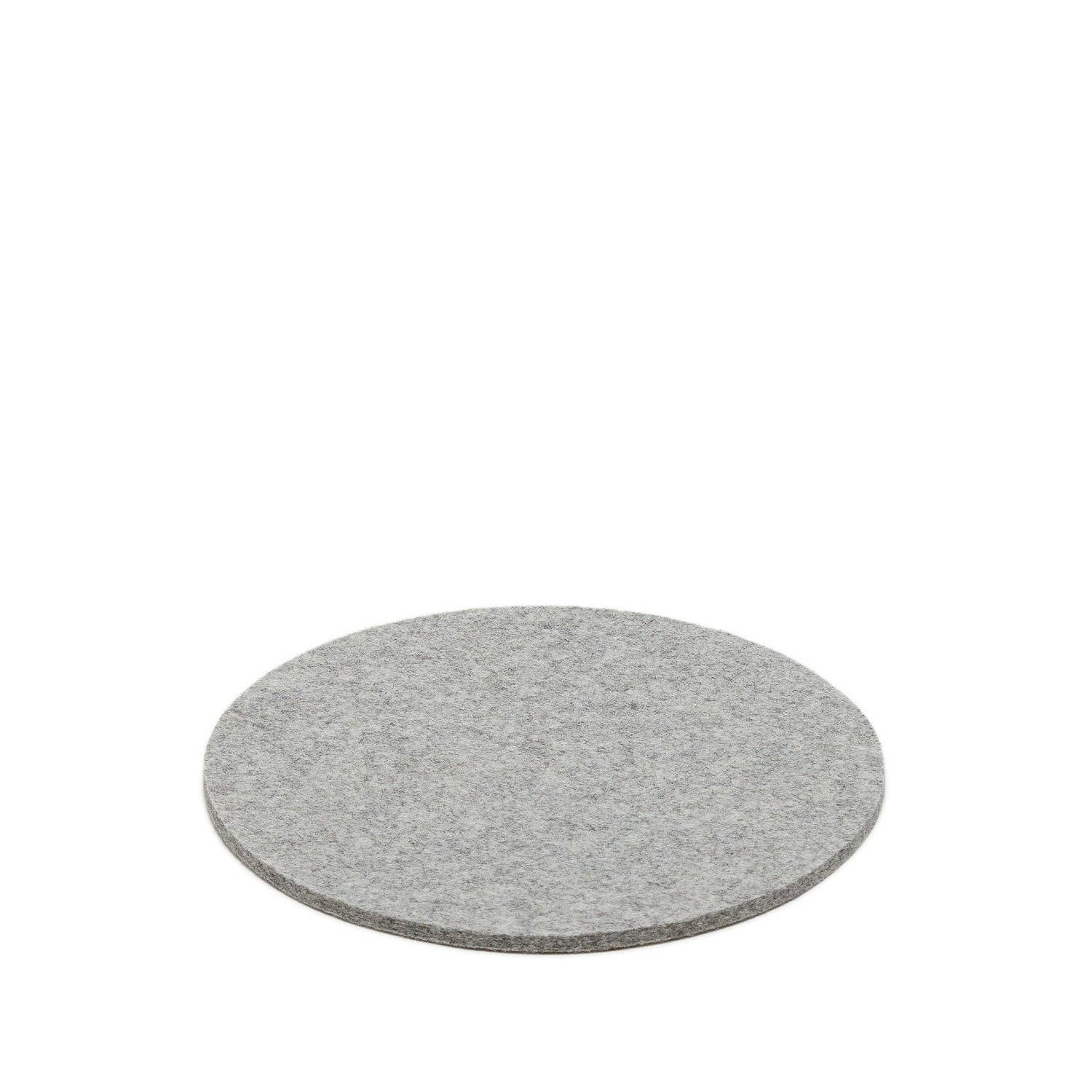 Round Merino Wool Felt Trivet 8": Granite