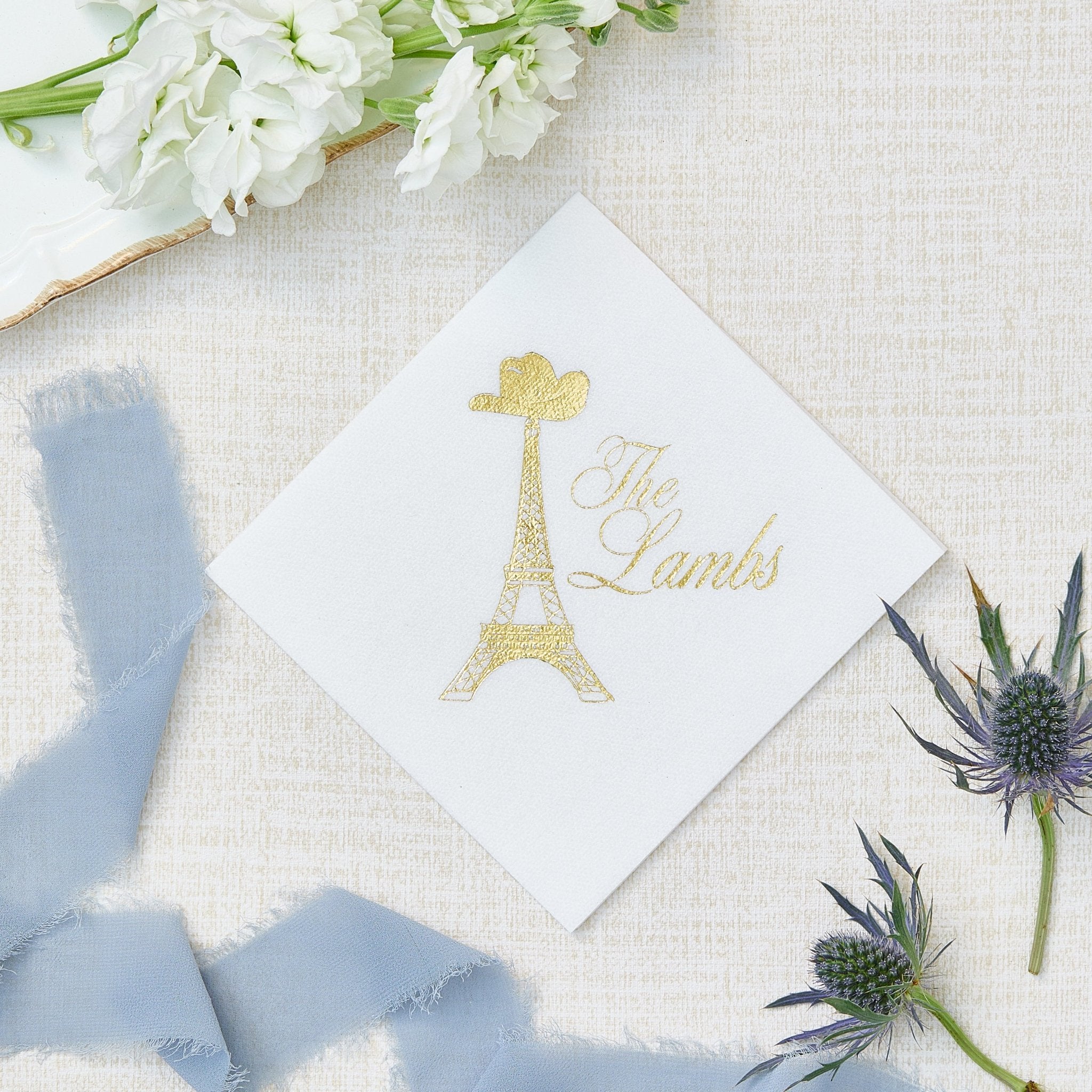 Eiffel Tower Cowboy Hat Napkins