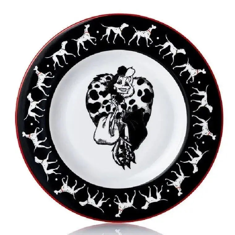 English Ladies Disney 101 Dalmatians Cruella 6" Cake Plate