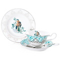 English Ladies Disney Aladdin Jasmine Wedding 3pc Tea Set