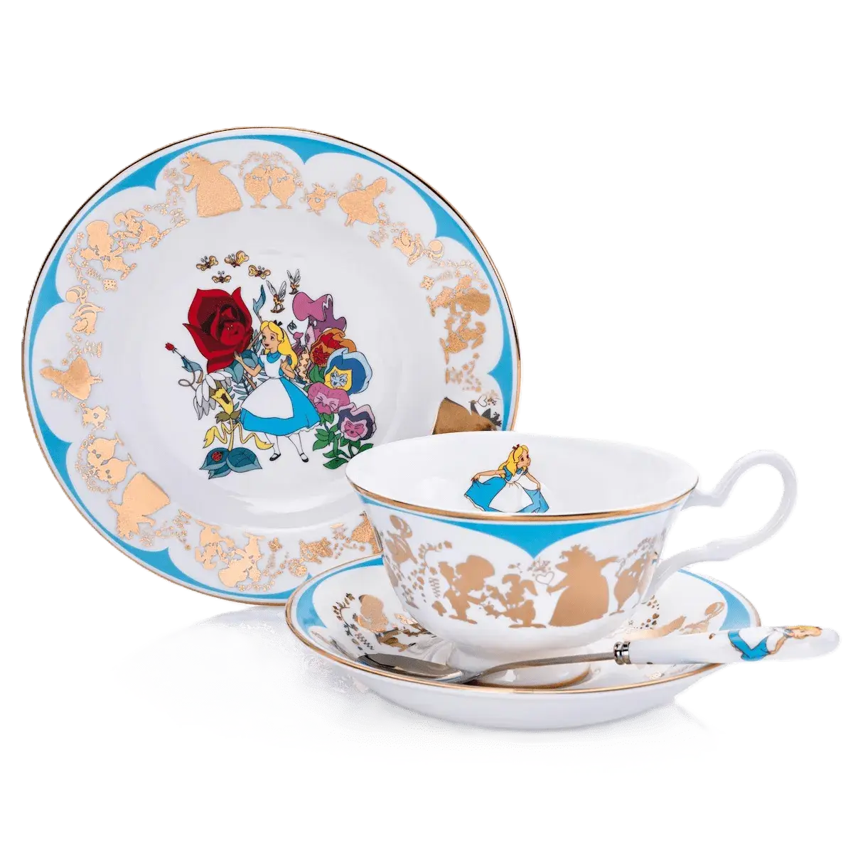 English Ladies Disney Alice in Wonderland Tea Set
