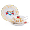 English Ladies Disney Alice in Wonderland Tweedledum & Tweedledee Tea Set