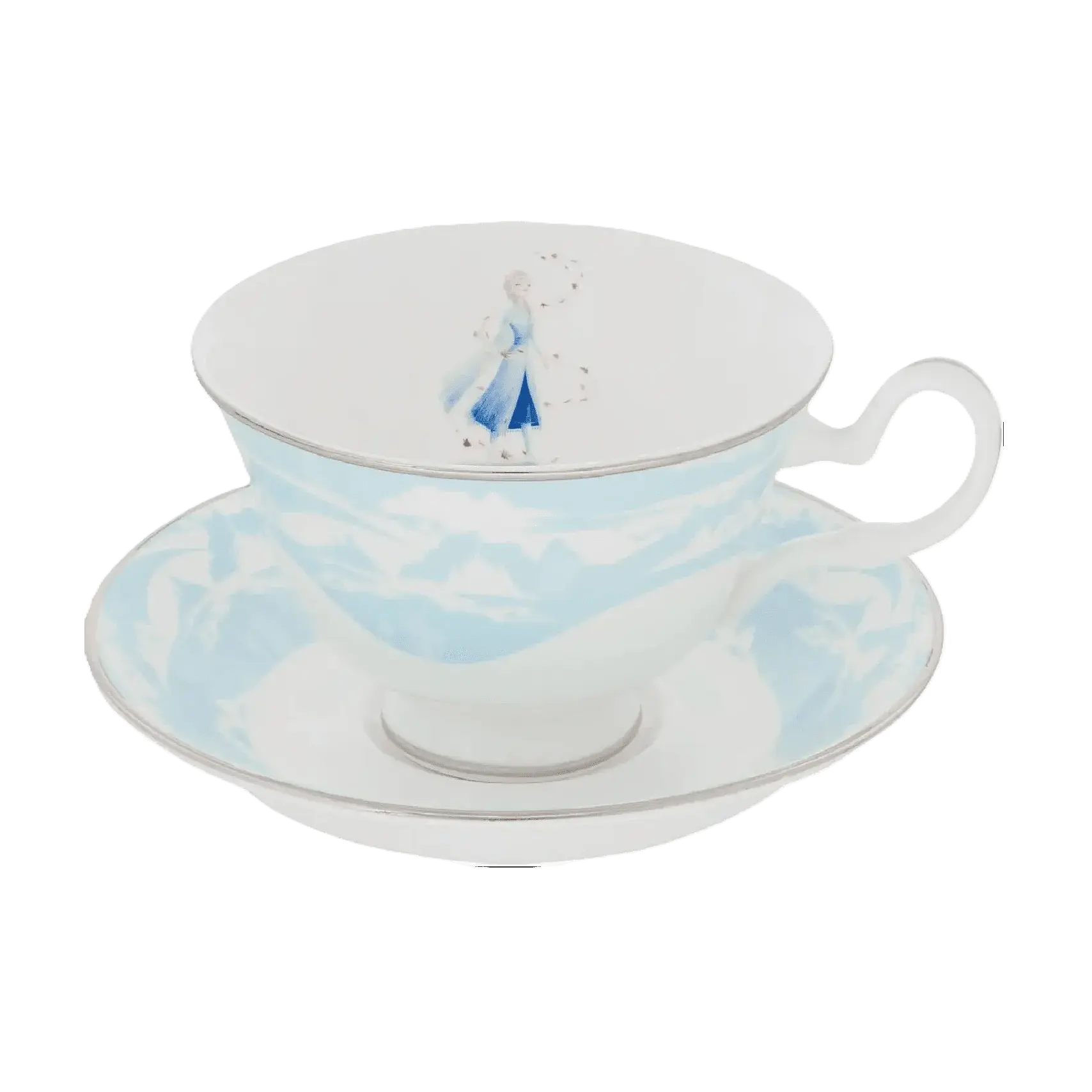 English Ladies Disney Frozen 2 Princess Elsa Tea Cup & Saucer