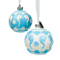 English Ladies Disney Frozen Elsa Christmas Tree Baubles Ornaments x 2