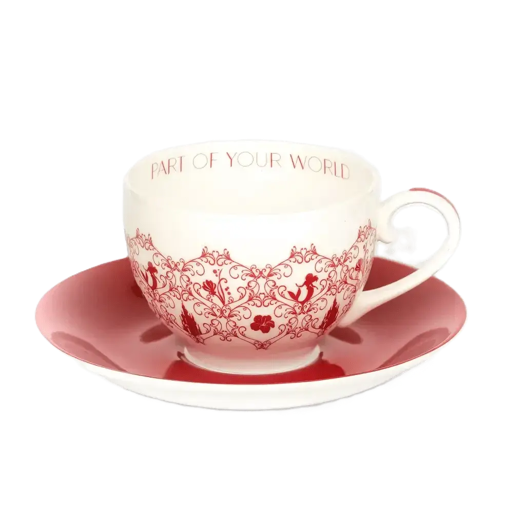 English Ladies Disney Little Mermaid Ariel Story Cup & Saucer