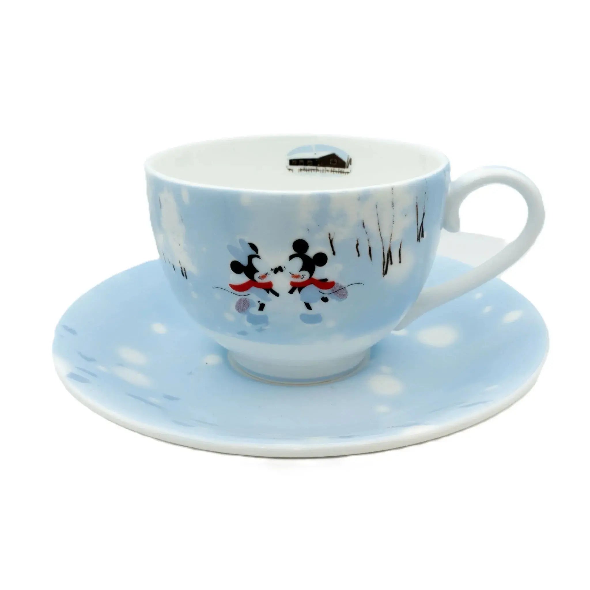 English Ladies Disney Mickey Mouse & Friends Winter Cup & Saucer
