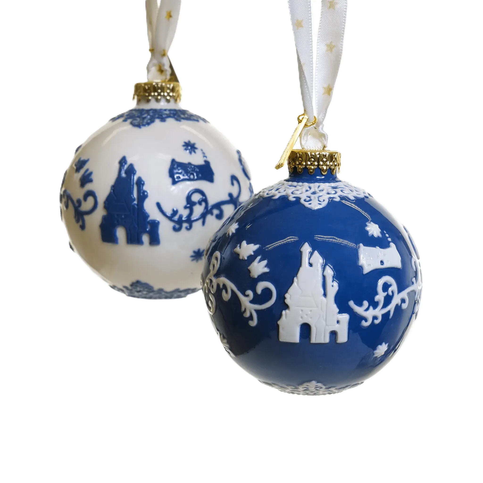 English Ladies Disney Princess Snow White Christmas Tree Baubles (Set of 2)