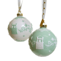 Christmas Tree Bauble Disney Princess & the Frog Tiana (Set of 2) Bone China
