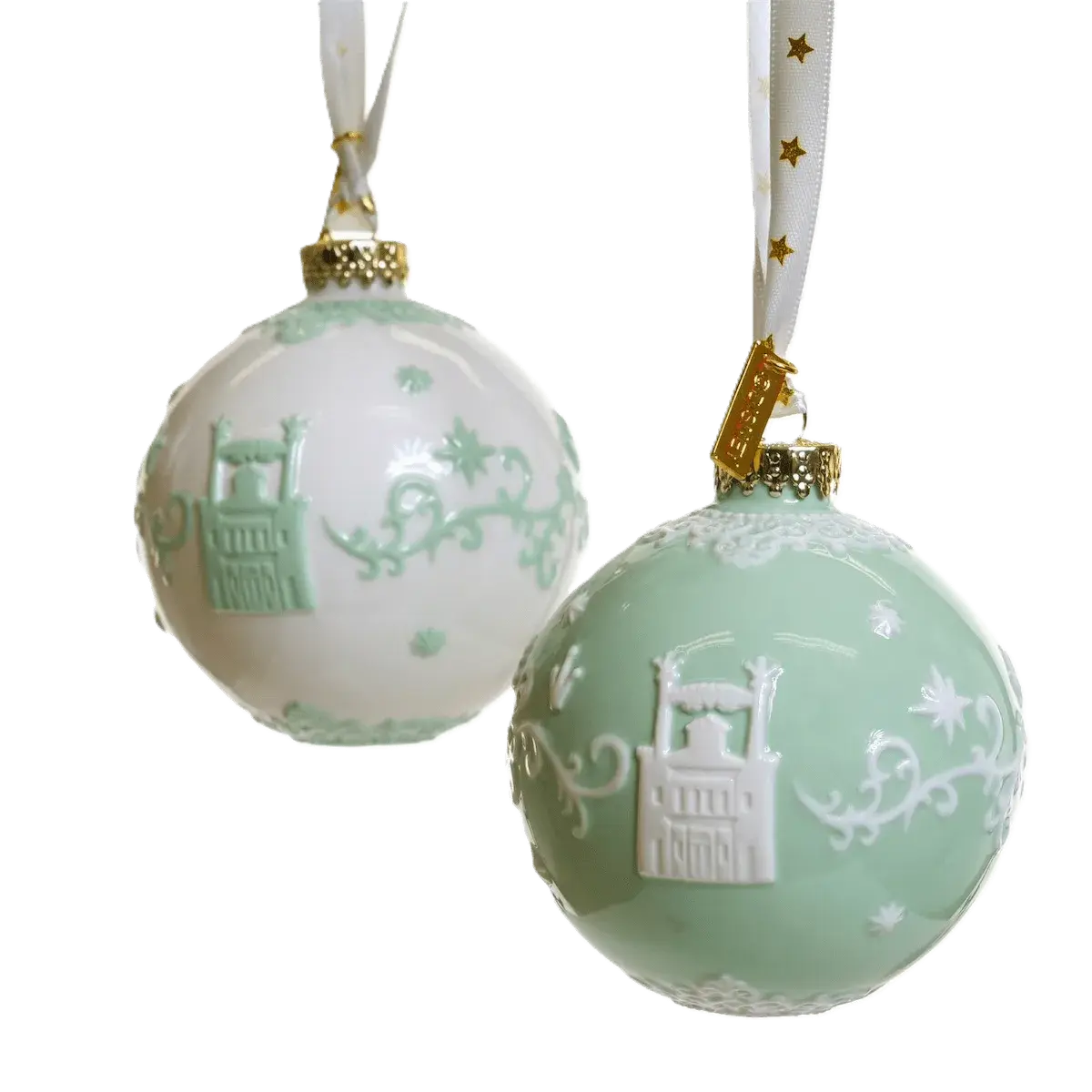Christmas Tree Bauble Disney Princess & the Frog Tiana (Set of 2) Bone China