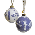 Christmas Tree Bauble Tangled Princess Rapunzel (Set of 2) Bone China