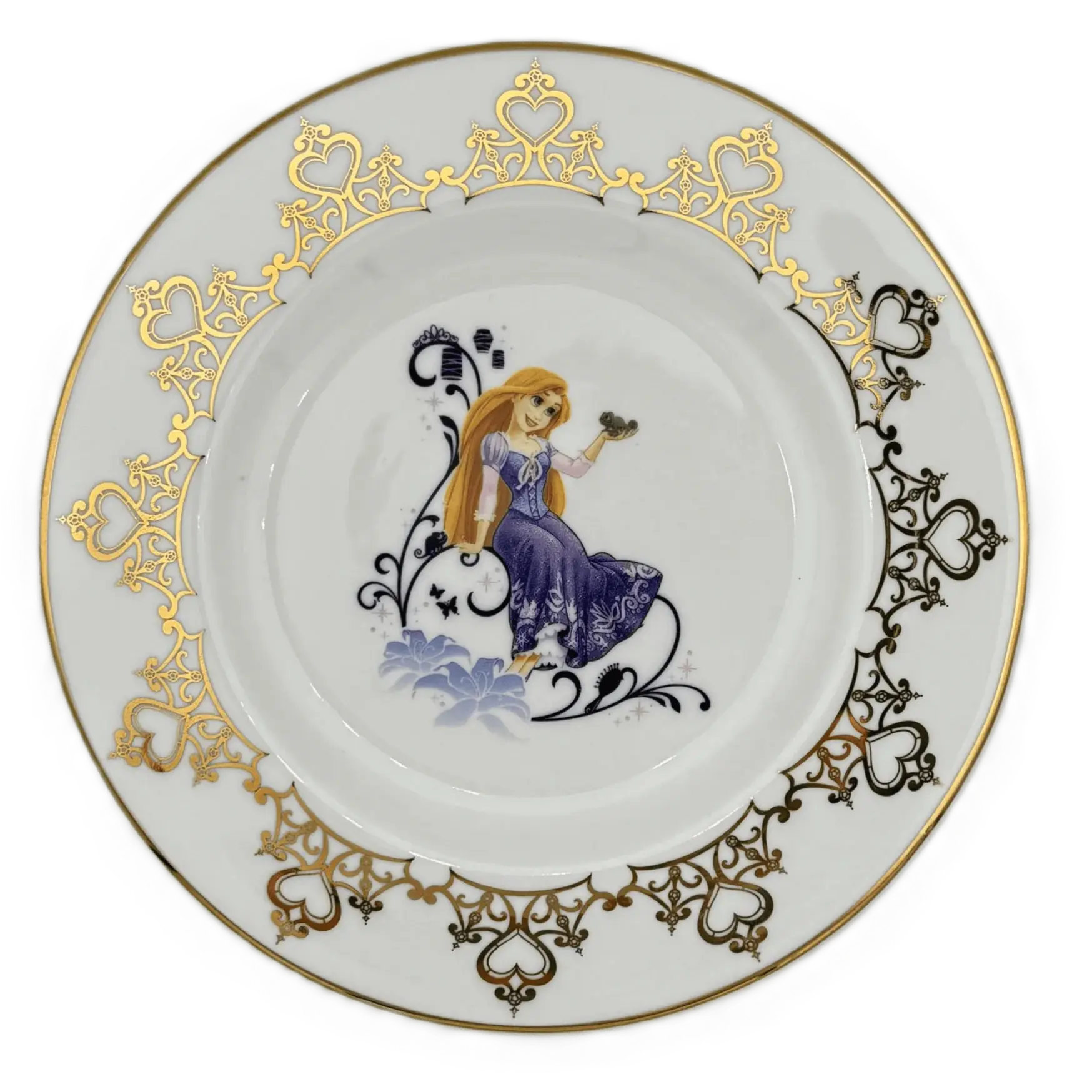 English Ladies Disney Tangled Rapunzel 6" Cake Plate