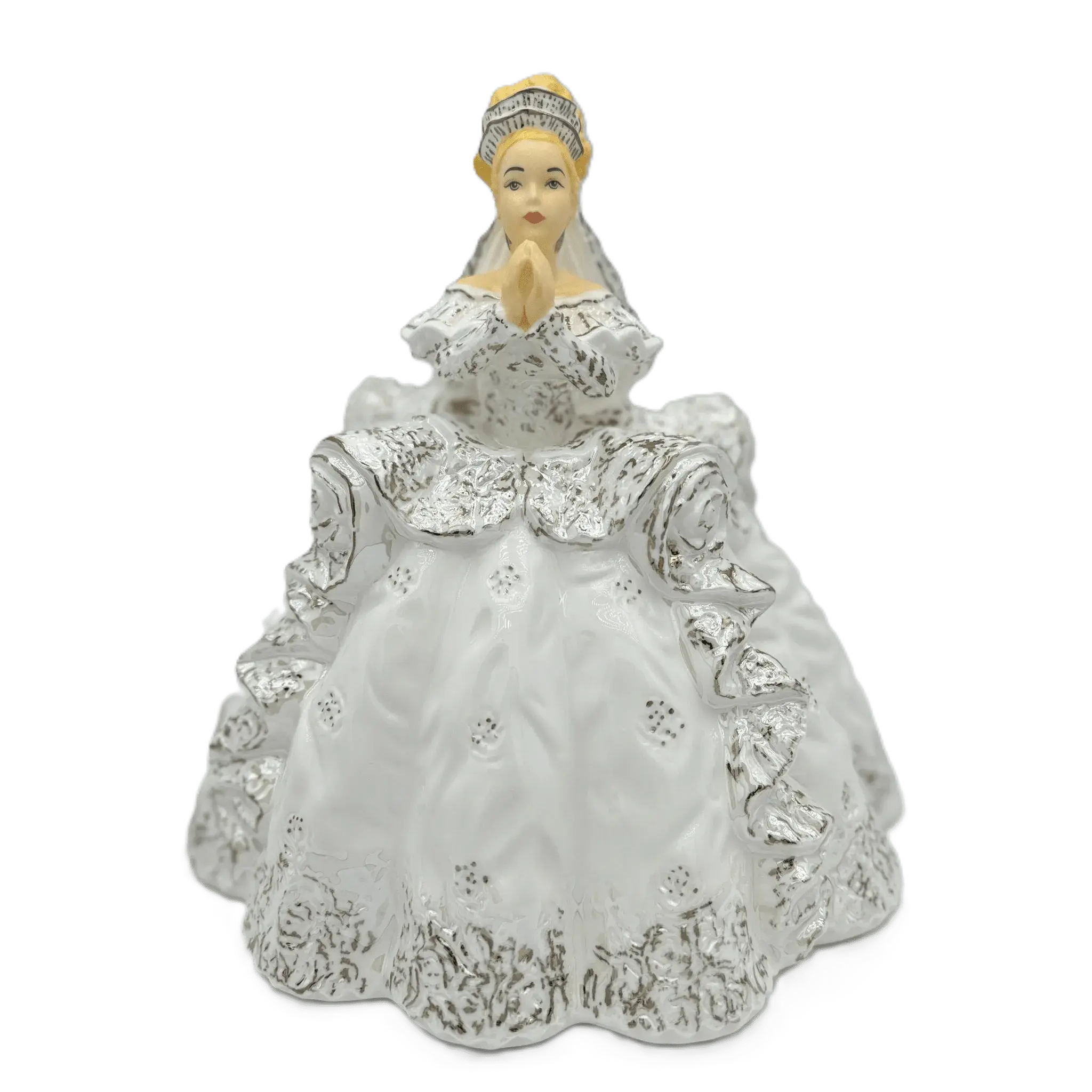 Wedding Gift Figurine Little Prayer Communion Figurine: Blonde Bone China