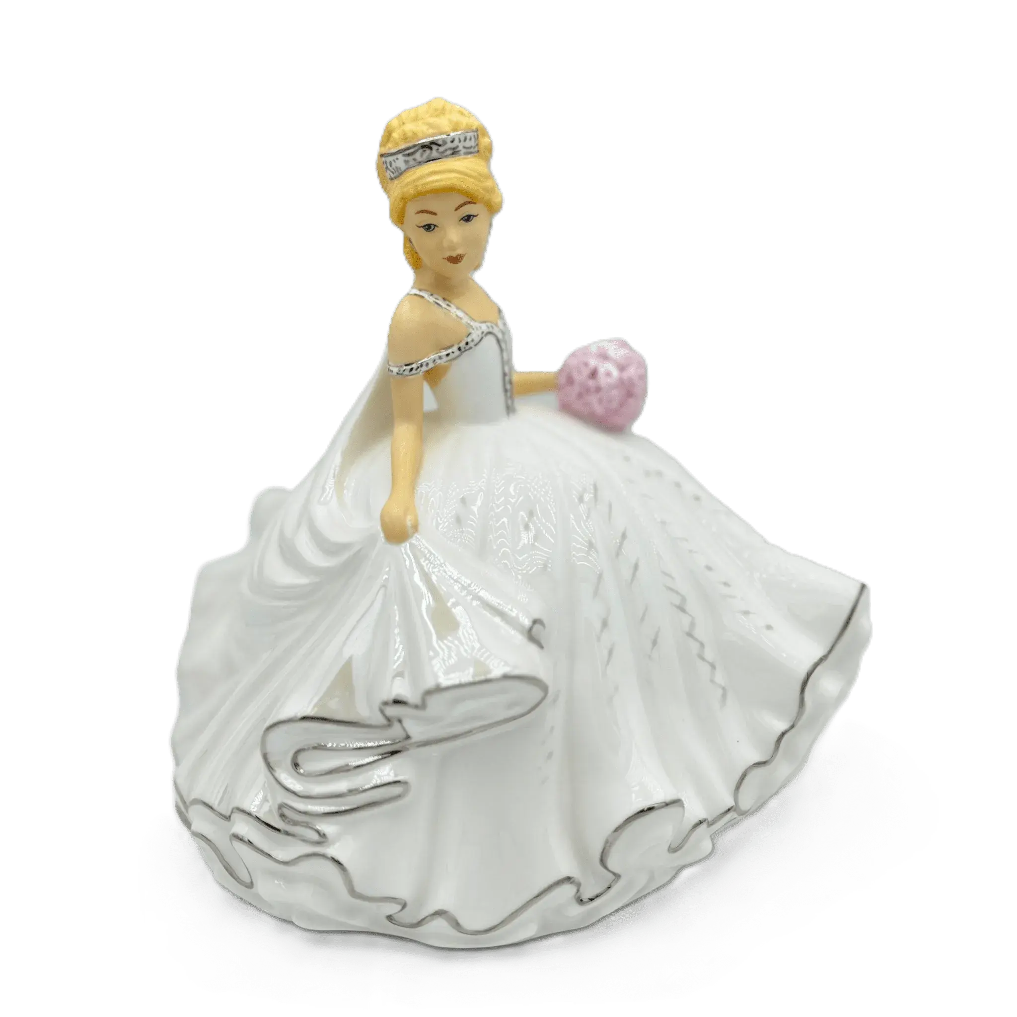 English Ladies Thelma Madine Bride of the Year Mini Figurine : Blonde
