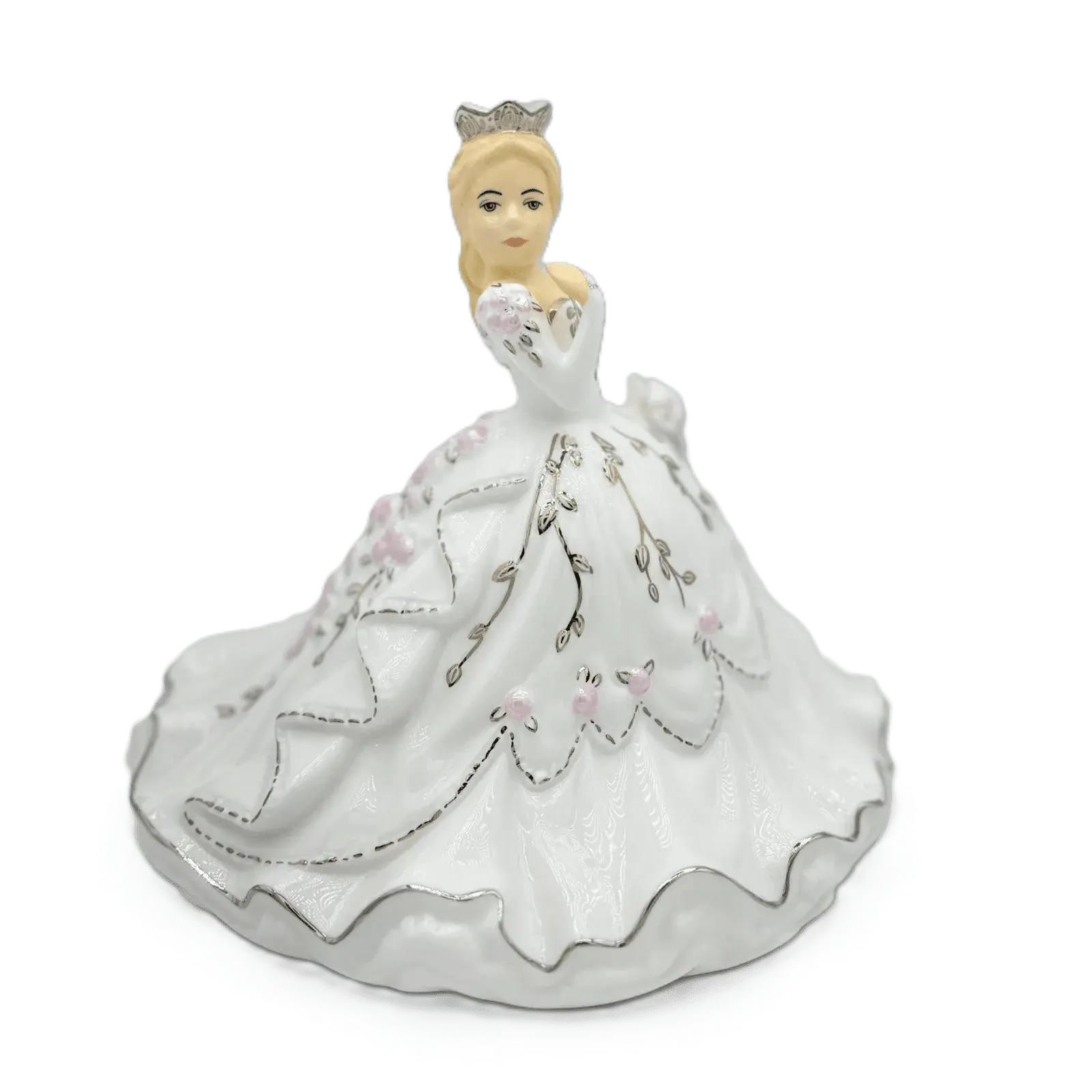 Wedding Gift Figurine - English Ladies Gypsy Rose Bride Mini Figurine