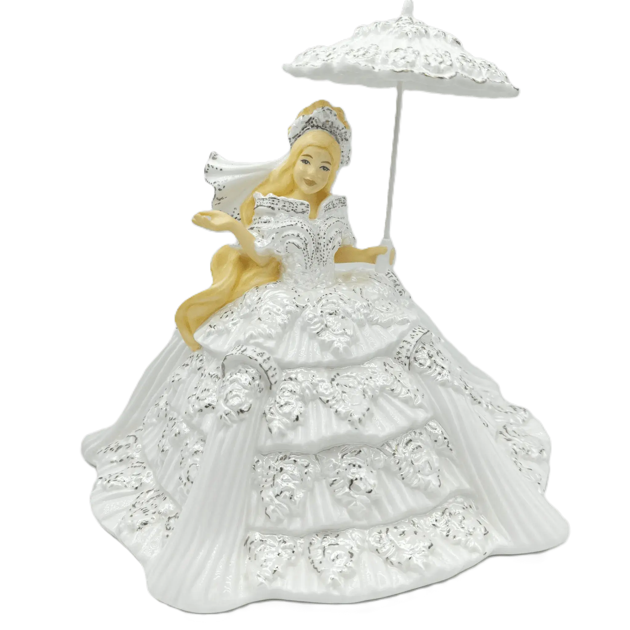 Wedding Gift Figurine – Perfect Little Princess Blonde Bone China Collectible