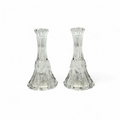 Evita  Crystal Sweet Heart Candle Stick - Pair