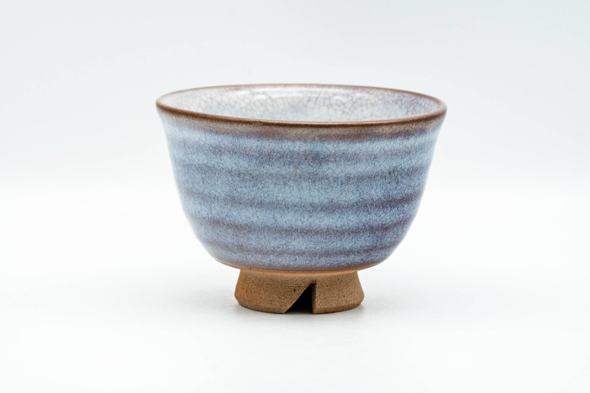Japanese Teacup - Purple White Glazed Yunomi - 125ml
