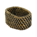 Woven Rattan Napkin Ring: Brown