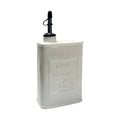 White Ceramic Olive Oil Dispenser Can, 17 oz
