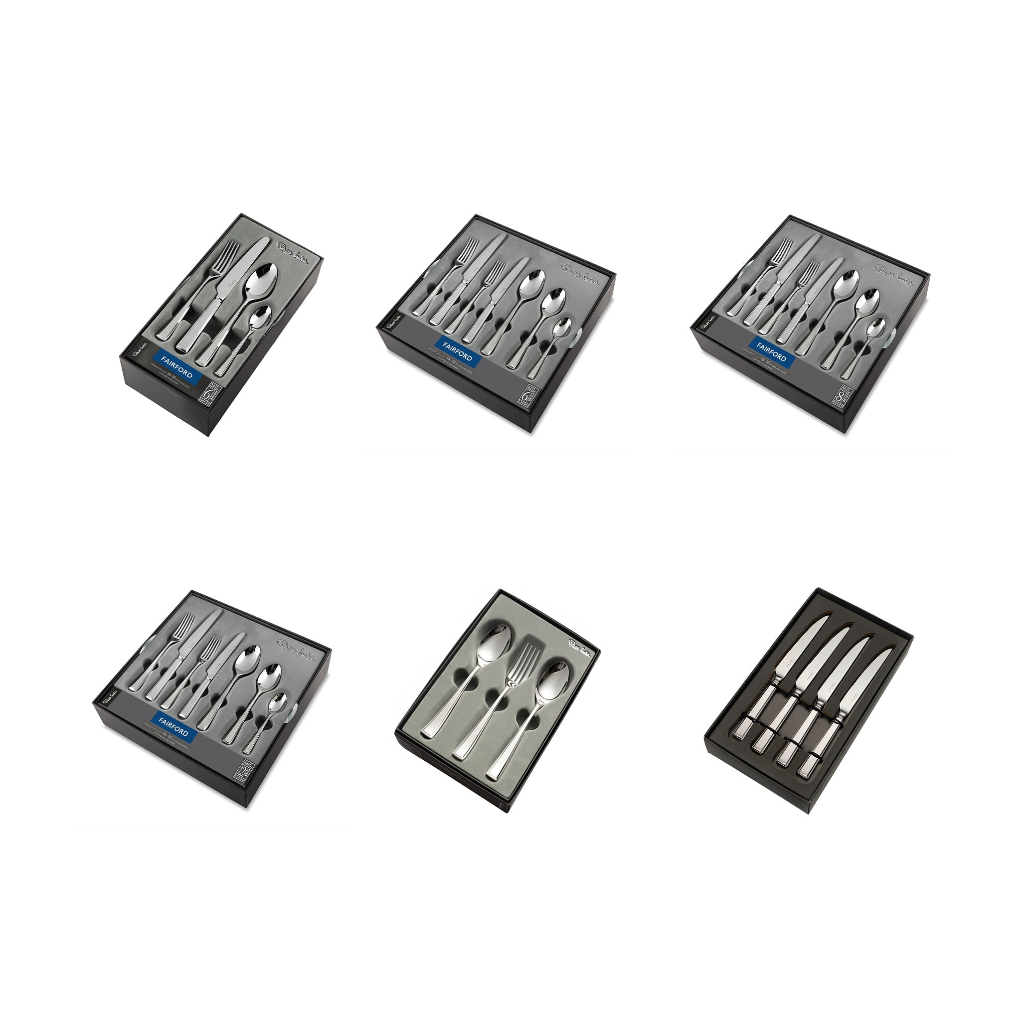 Fairford Bright Cutlery Sample Set, 3 Piece