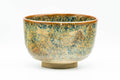 Japanese Matcha Bowl - Blue Green Speckled Hantsutsu-gata Chawan - 400ml