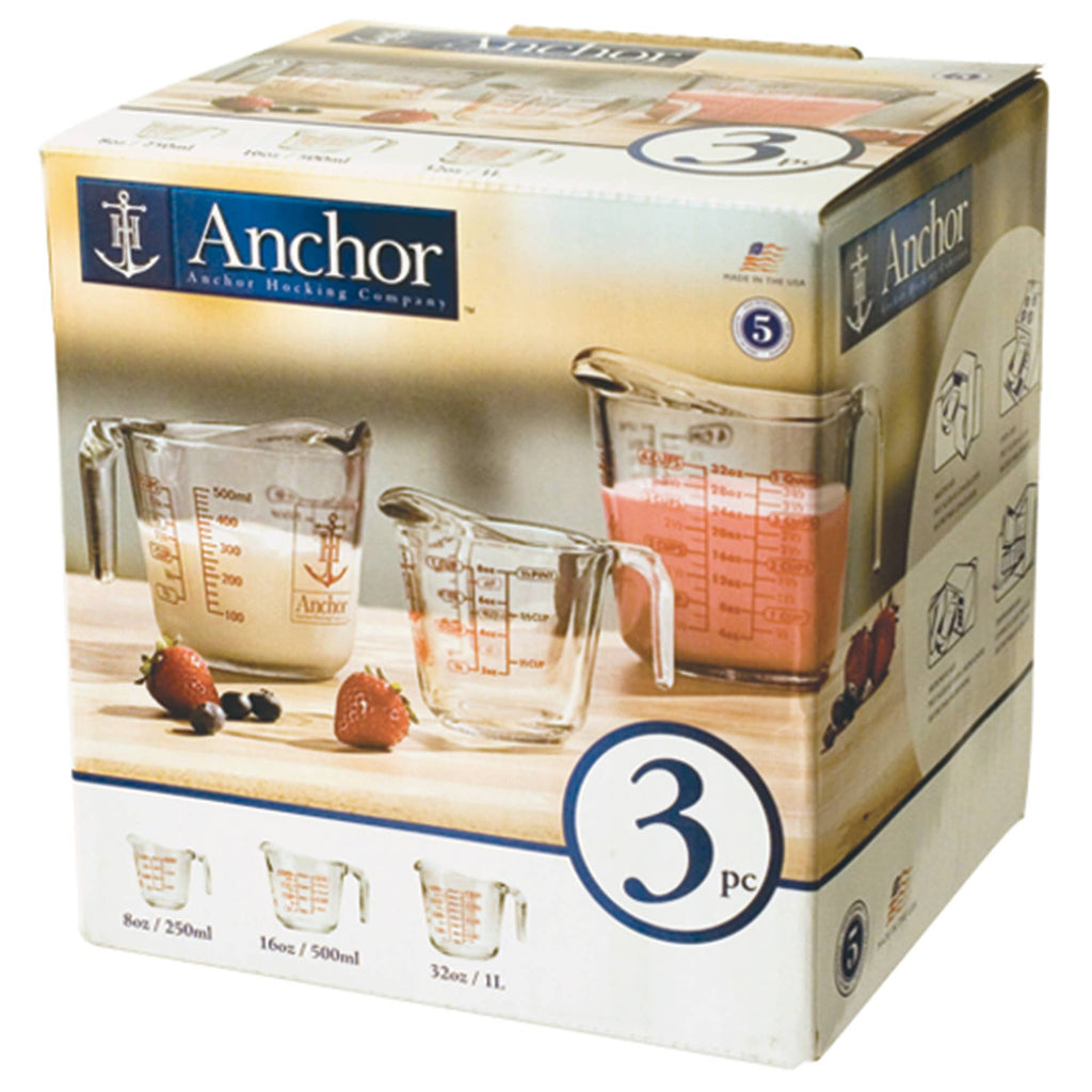 Liquid Measuring Cup Set, 3-Piece