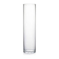Forum Clear Cylinder Designer Glass 20" Vase