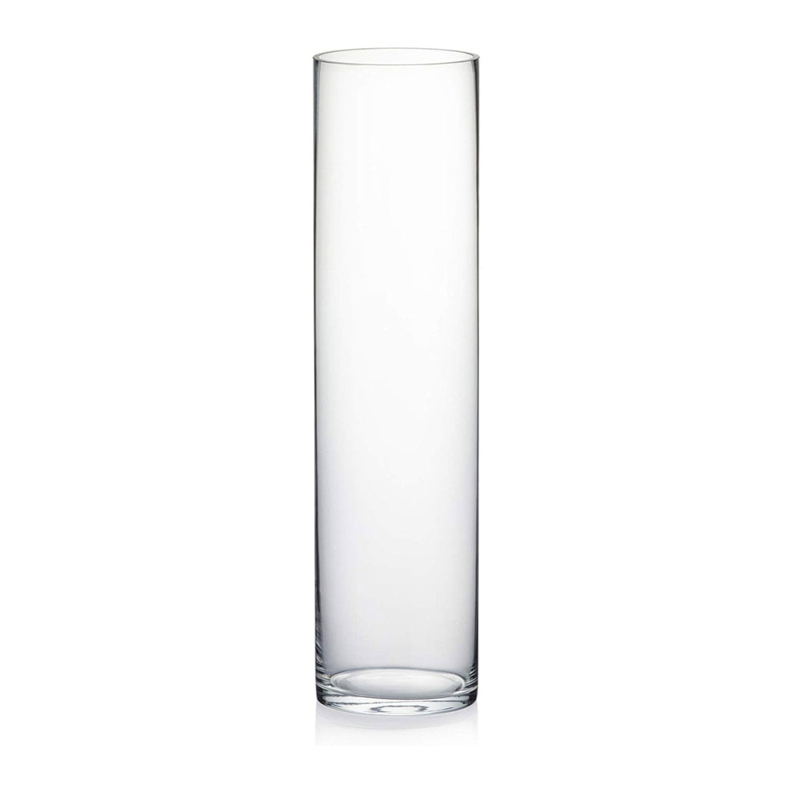 Forum Clear Cylinder Designer Glass 20" Vase
