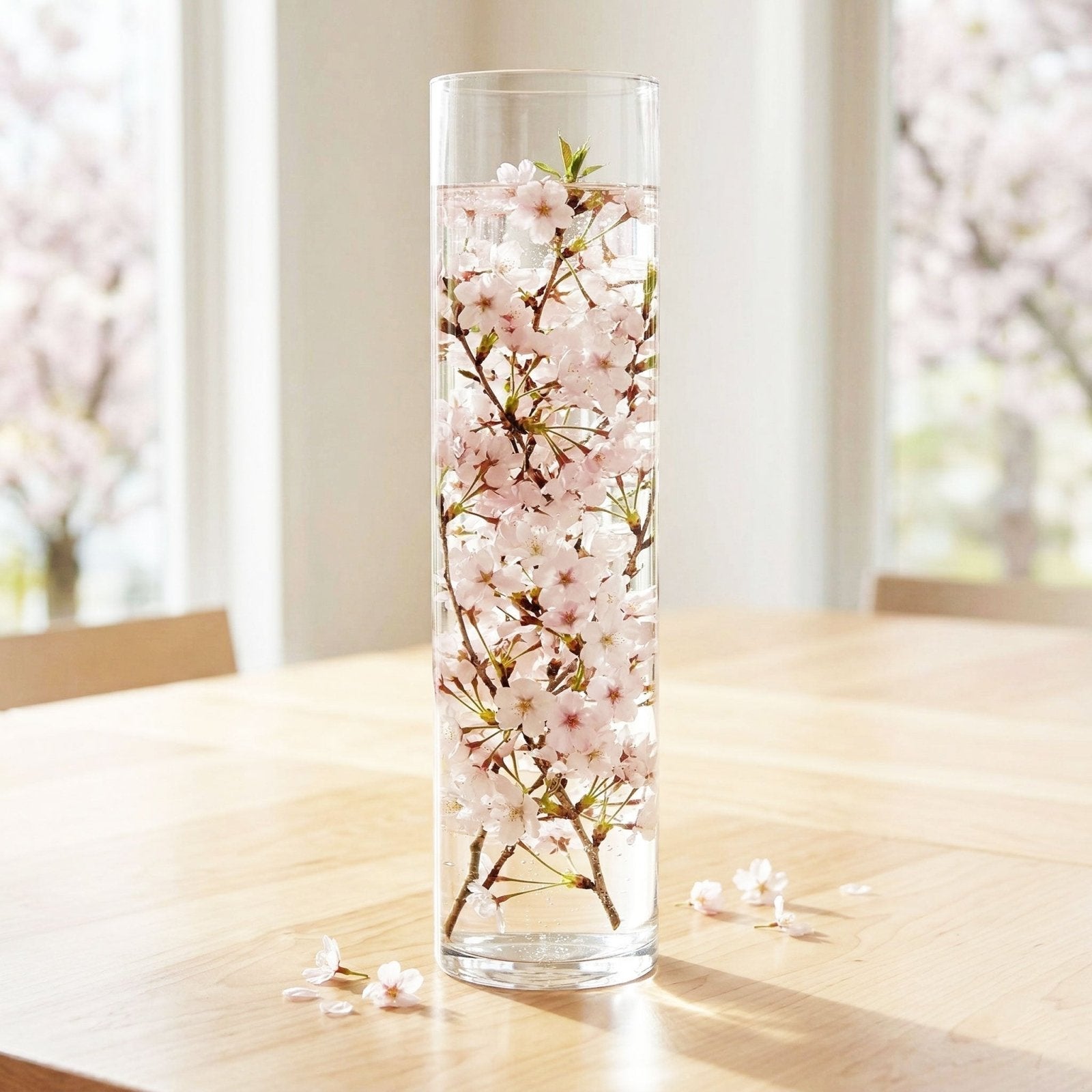 Forum Clear Cylinder Designer Glass 20" Vase