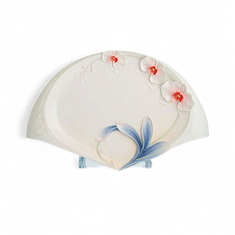 Franz Collection Graceful Orchid Platter