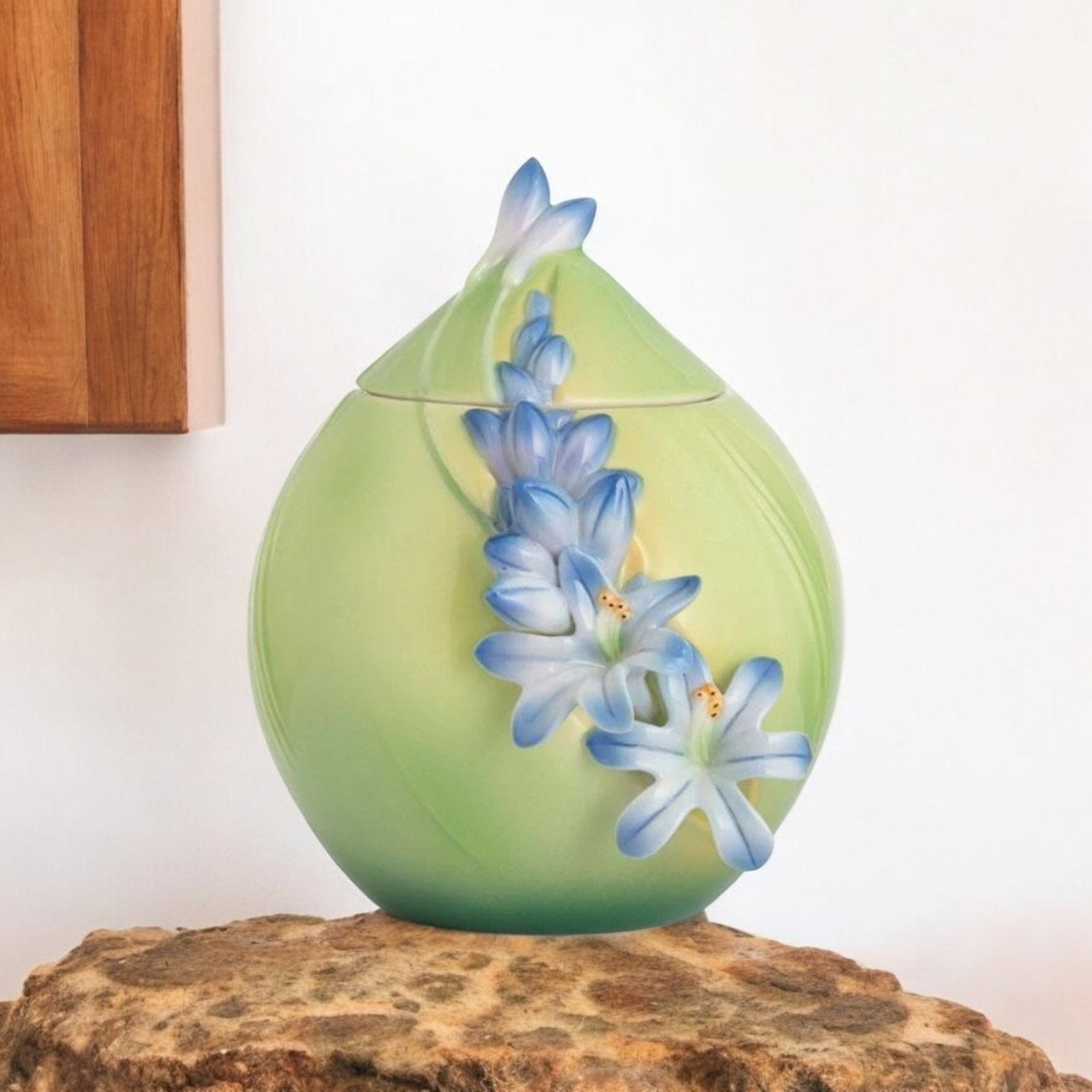 Lily of the Nile Flower Sugar Jar